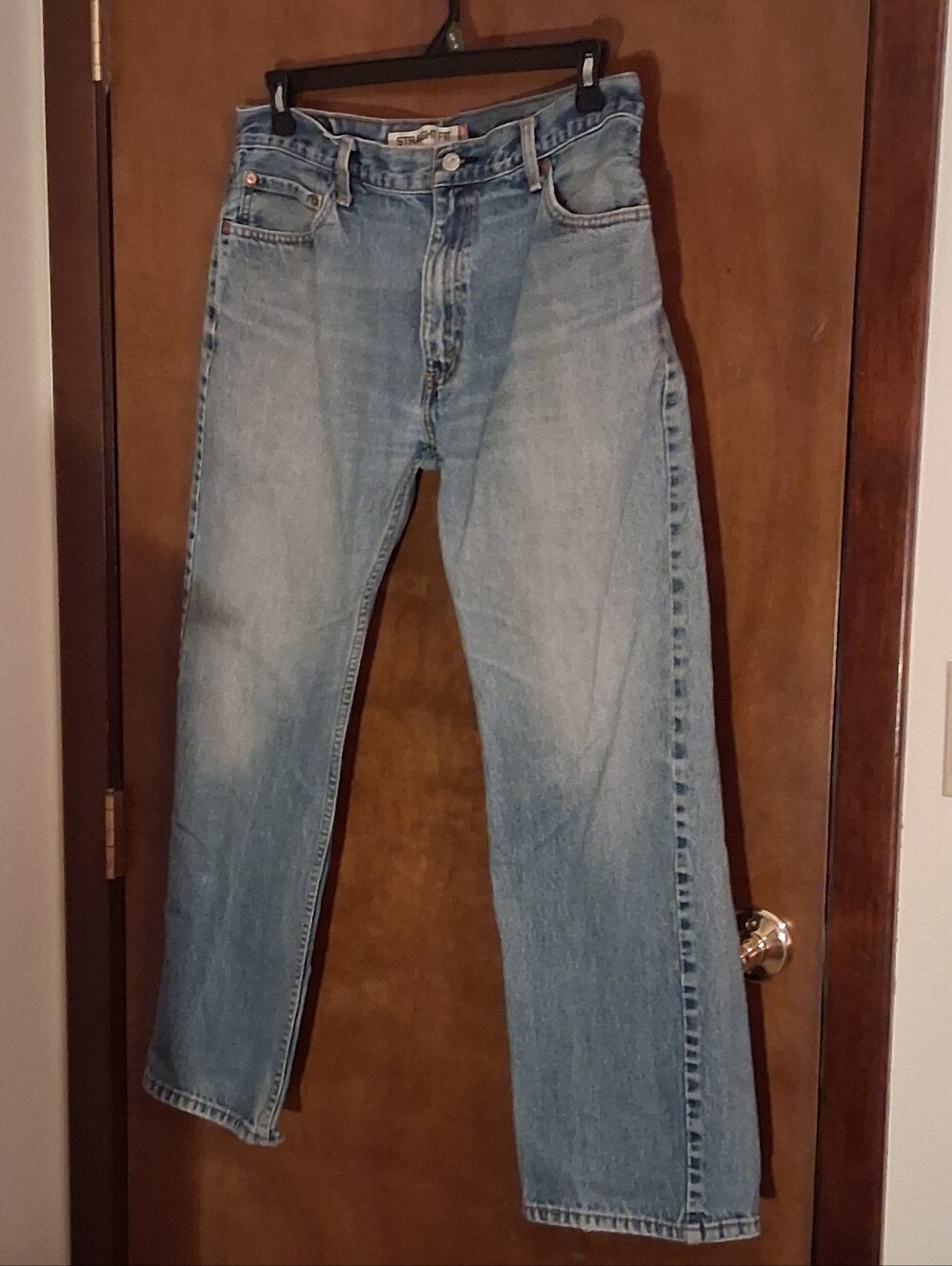 Levi’s 505 Men’s Jeans 36x30 Straight Fit Light Wash Blue Denim 100% Cotton